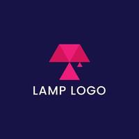 kristallen lamp logo ontwerpsjabloon, kristal logo ontwerp vector bestand