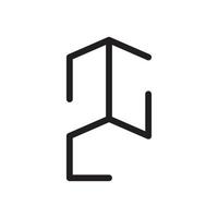 eerste cg huis logo illustratie vector ontwerp