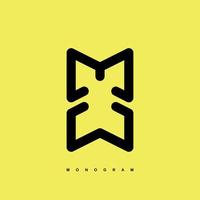 mw monogram logo vector