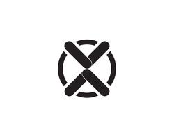 X brief Logo sjabloon vector pictogram