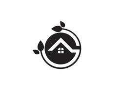 onroerend goed huis en huis logo&#39;s sjabloon vector