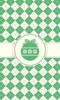 groene kerstcadeaupapier vector