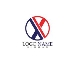 X brief Logo Template vector pictogram ontwerp