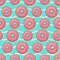 kleurrijk donuts illustratie naadloos patroon vector