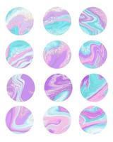 markeer vectorillustratie. pictogrammen instellen voor sociale media. collectie roze platte lijnhoezen voor vrouwen. vector illustratie