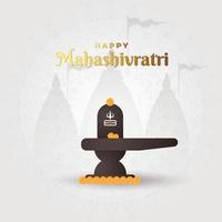 vectorillustratie van gelukkig mahashivratri, heer shiva, shivratri vector