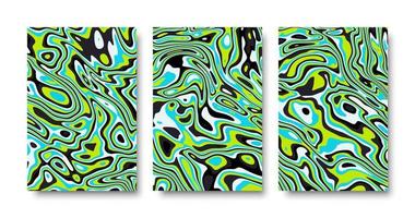 abstracte kleurrijke dekking achtergrond set vector