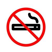 niet roken verboden teken vector