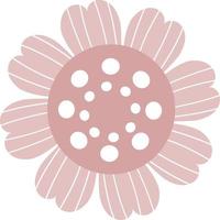 mooie bloem. vectorillustratie. decoratief botanisch element vector