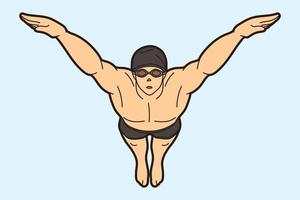 zwemmen sport grafische vector