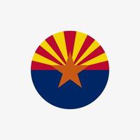 de vlag van arizona vectorillustratie vector