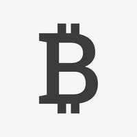 bitcoin vector-logo. crypto valutasymbool vector