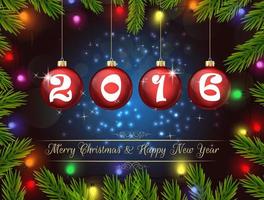 gelukkig nieuwjaar voor 2016 achtergrond vector