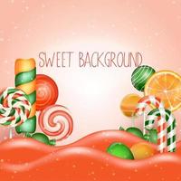 snoep land background.vector vector