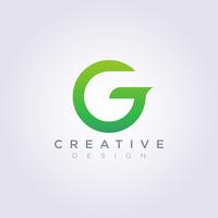 Letter G met vliegtuig vector illustratie ontwerp illustraties Logo sjabloon