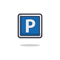 parkeerbord icoon vector