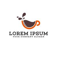 koffie logo ontwerpsjabloon concept vector