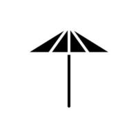 paraplu, weer, bescherming solide vector illustratie logo pictogrammalplaatje. geschikt voor vele doeleinden.