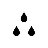 waterdrop, water, druppel, vloeibare vaste pictogram vector illustratie logo sjabloon. geschikt voor vele doeleinden.