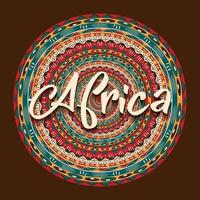 Afrikaanse patroon logo mandala element vector sjabloon. Afrika etnische logo tekst, traditionele etnische symbool borduurwerk print. Kenia ontwerp voor label, badge, safari poster. tribal geometrische teken geïsoleerd