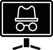 incognito pictogramstijl vector