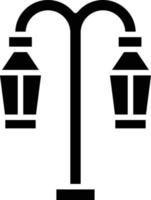 straatverlichting pictogramstijl vector
