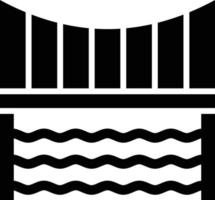 pictogramstijl brug vector