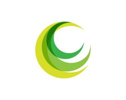 C cirkel Logo sjabloon ontwerp vector