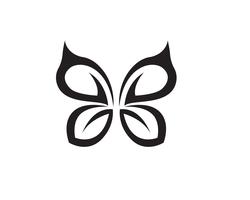 Vlinder conceptueel eenvoudig, kleurrijk pictogram. Logo. vector