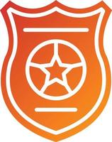 politie badge pictogramstijl vector