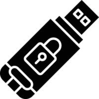 USB-drive pictogramstijl vector