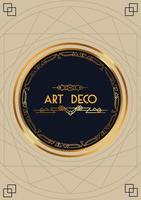 art deco belettering beige lijst vector