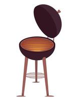 bbq grill oven vector