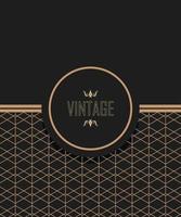 gouden vintage elegant embleem vector