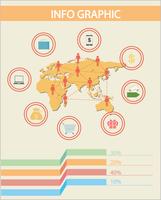 Een infographic van de mensen vector