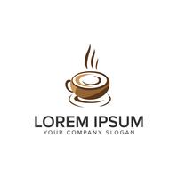 koffie logo ontwerpsjabloon concept. volledig bewerkbare vector