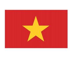 Vietnam vlag nationaal Azië embleem symbool pictogram vector illustratie abstract ontwerp element