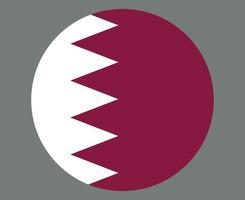 qatar vlag nationaal Azië embleem pictogram vector illustratie abstract ontwerp element