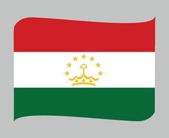 Tadzjikistan vlag nationaal Azië embleem lint pictogram vector illustratie abstract ontwerp element