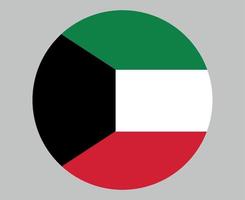 Koeweit vlag nationaal Azië embleem pictogram vector illustratie abstract ontwerp element