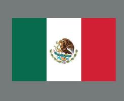 mexico vlag nationaal noord-amerika embleem symbool pictogram vector illustratie abstract ontwerp element