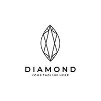diamant logo bedrijf illustratie vector pictogram briljant goud modern kristal bedrijf