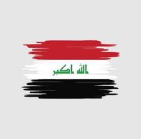 irak vlag penseelstreken vector