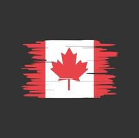 Canadese vlag penseelstreken vector