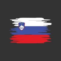 slovenië vlag penseelstreken vector