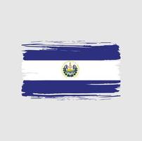 el salvador vlag penseelstreek. nationale vlag vector