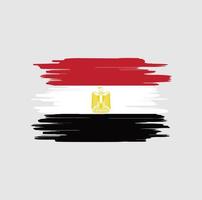 egypte vlag penseelstreken vector