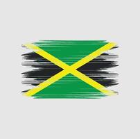 Jamaica vlag borstel flag vector