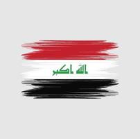 irak vlag borstel vector