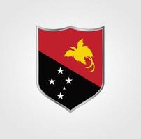 Papoea-Nieuw-Guinea vlag ontwerp vector